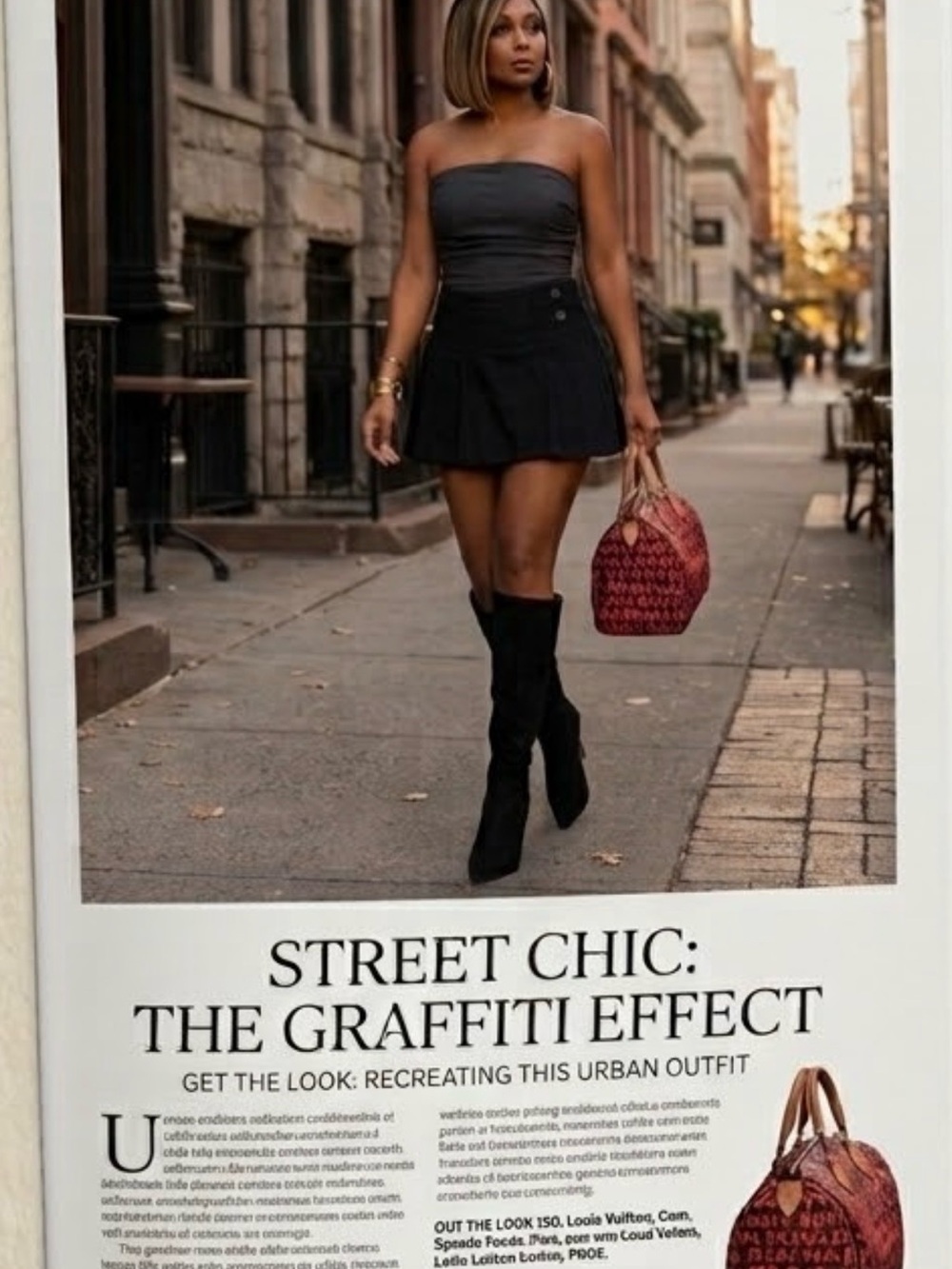 Free People High Waist Black Skort (Skirt with Shorts under)
